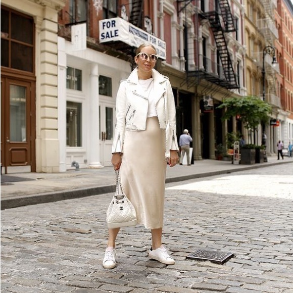 Dynamite - White Moto Faux Leather Jacket - Picture 5 of 8